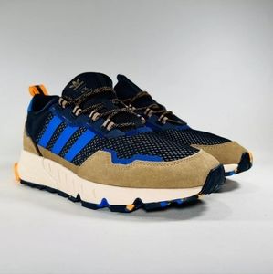 Adidas Men Originals ZX 1K Boost Seasonality Shoes Navy Brown Athletic S…